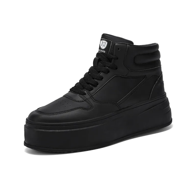 HACKBUTEER Wear Resistant Height Increasing High Top Skateboard Shoes Men's Box-2