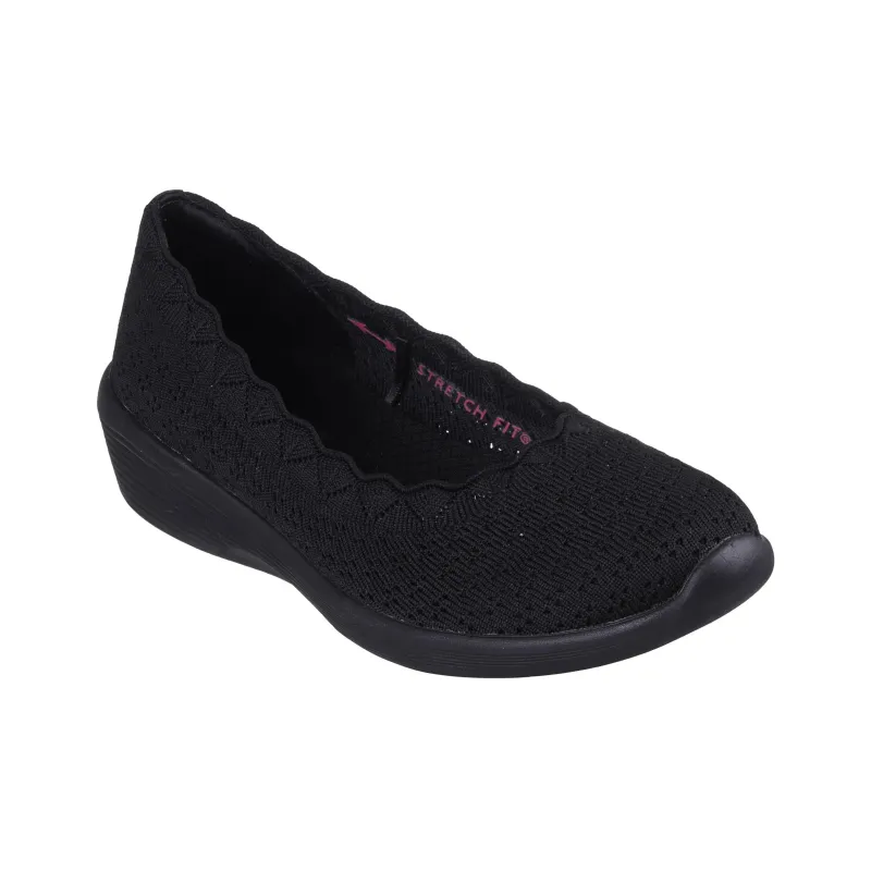 Skechers Arya Slip-Resistant Breathable Low-Top Casual Shoes Women's Black-2