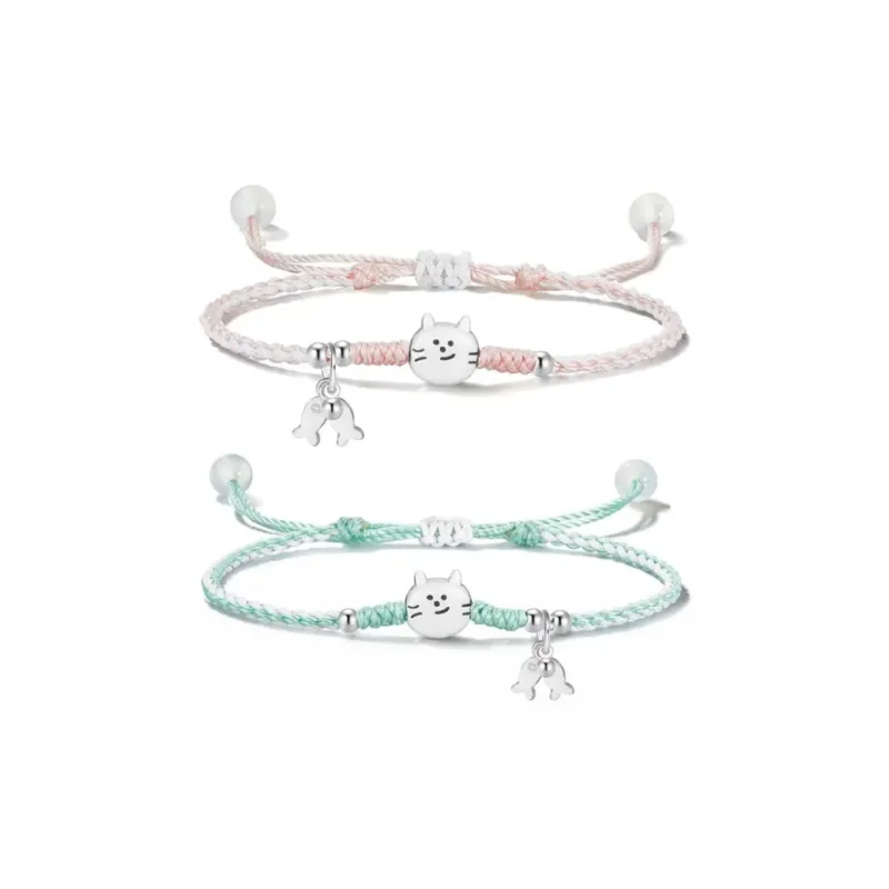Muyan Alloy Kitten Fish Bracelet Unisex-2