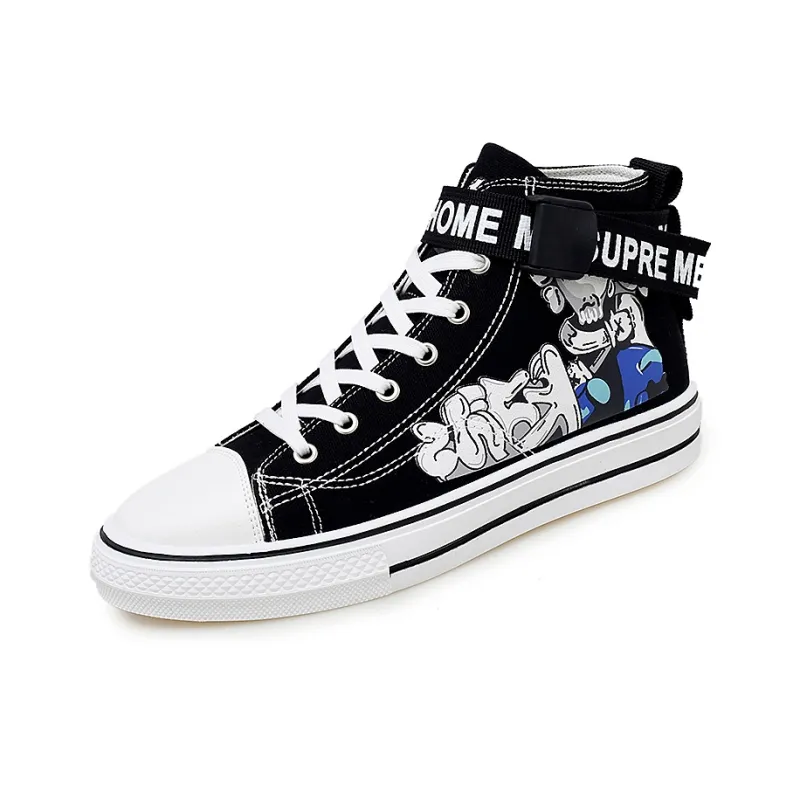 SOURCE Anti Slip And Wear Resistant Breathable High Top Canvas Shoes Unisex-1