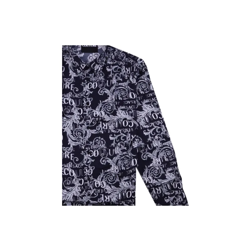 VERSACE JEANS COUTURE All over Baroque Logo print Shirt-4