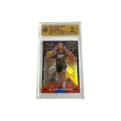 PANINI Iverson 76 Persons Recon 299 Serial 039/299 Silver Fold Holo Thick Card Player Card 9/10 Graded Cards 1 Pc