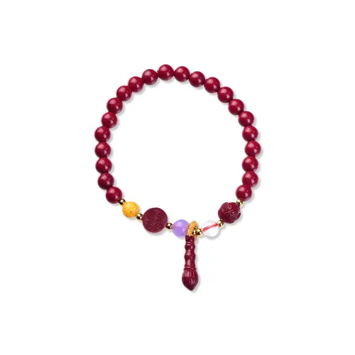 The Call Of The Heart Reconstructed Cinnabar Bracelets Unisex