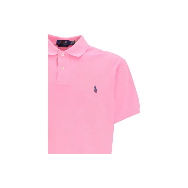 Polo Ralph Lauren Logo Embroidered Straight Hem Polo Shirt-3
