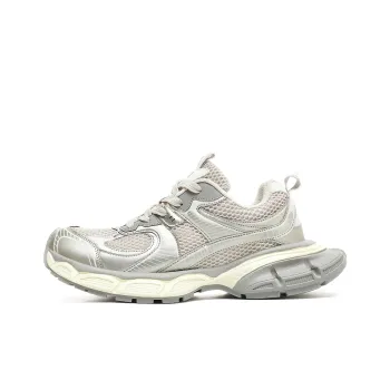 BEILIANYA Chunky Sneakers Unisex Low Top Light Beige/Black