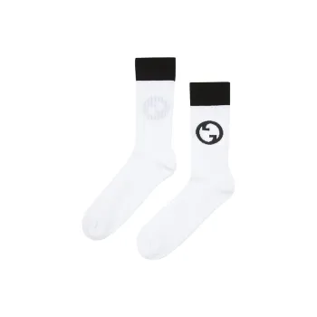 GUCCI Interlocking G Logo Embroidered Socks