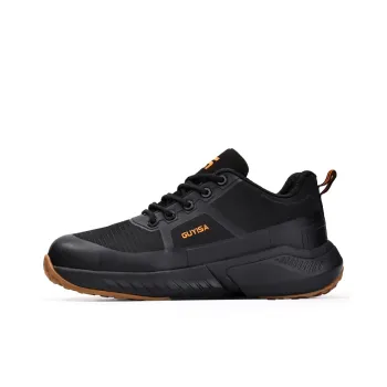 Blue Gull Shield Wear Resistant Impact Resistant Low Top Outdoor Shoes Unisex Black