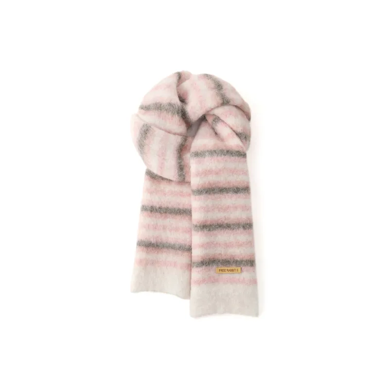 FREE RABBITⅡ Wool Knit Scarves Unisex-6