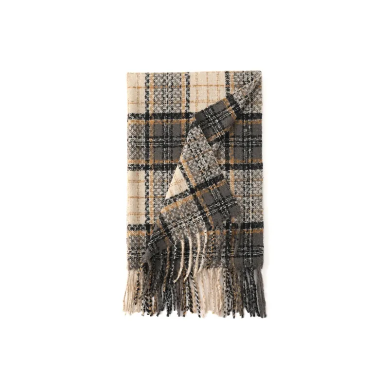 FREE RABBITⅡ Faux Cashmere Thickened Warm Versatile Scarf Shawl Unisex-7
