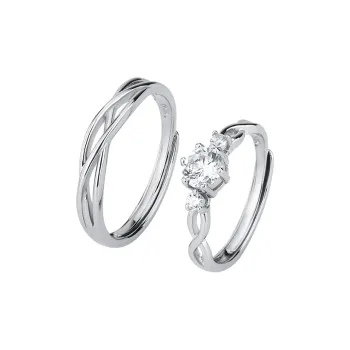 QUIET LOVE S999 Fine Silver Rings Unisex