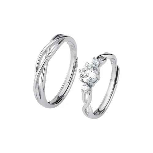 QUIET LOVE S999 Fine Silver Rings Unisex