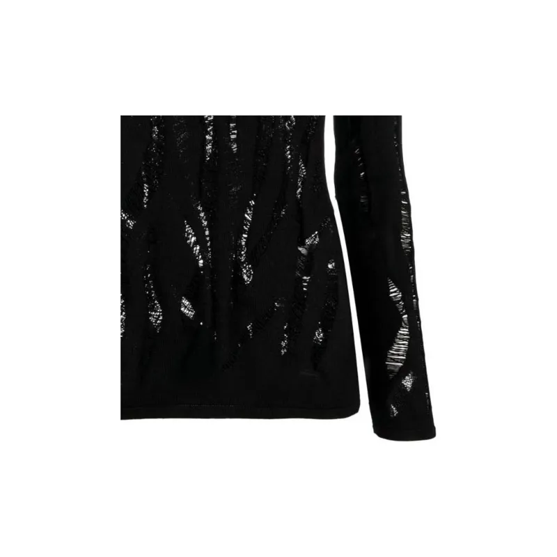 VERSACE Slashed Knit Jumper-5