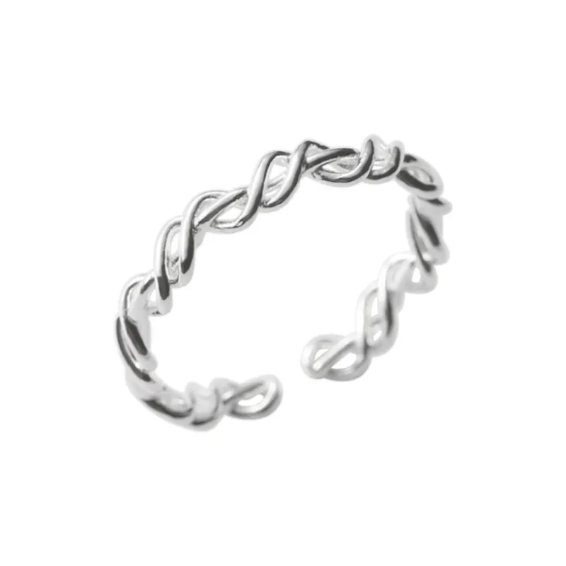 Floating Joy 925 Sterling Silver Rings Unisex Niche Trendy-0