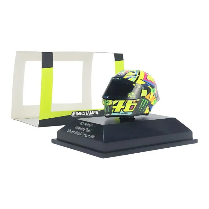 MINICHAMPS Biker Hobby Model IP AGV Helmet Valentino Rossi 2017 MotoGP World Champion Assembled Models-2