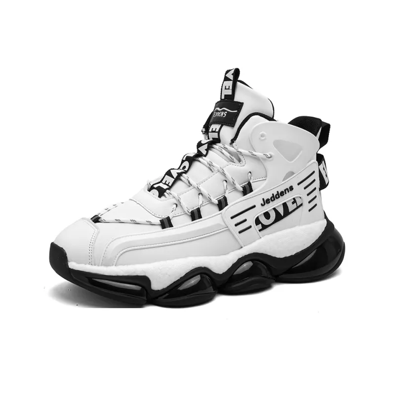 Jerden Smith Casual Shoes Men High Top Black-8