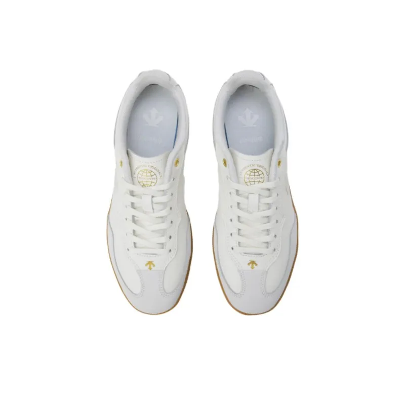 DESCENTE Edge Coat Anti Slip Wear Resistant Low Top Casual Shoes Unisex White-2
