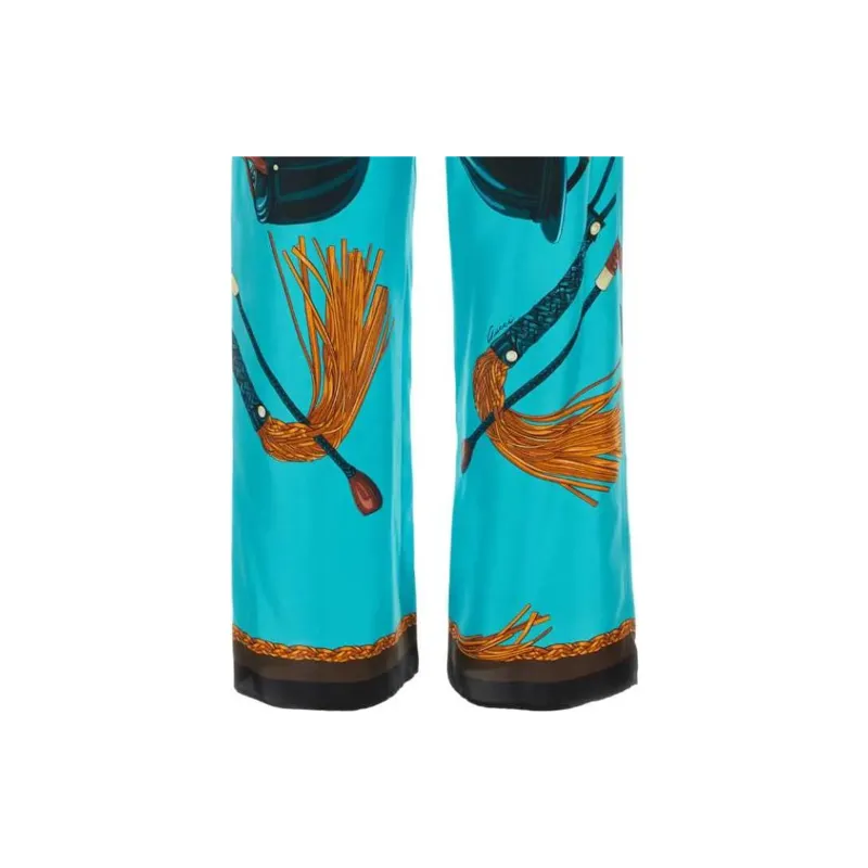 GUCCI Equestrian Printed Twill Trousers-4