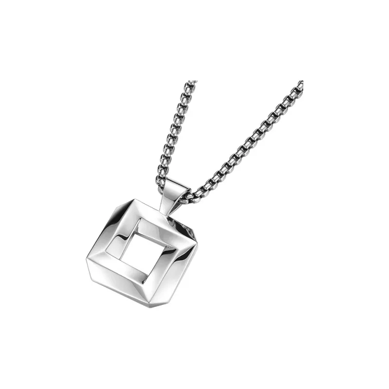 MYSH 925 Sterling Silver Necklaces Men's Silver-1