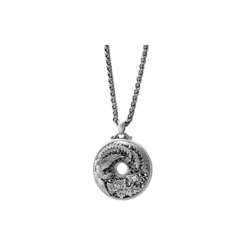 CUTE DAME S999 Sterling Silver Necklaces Unisex Silver