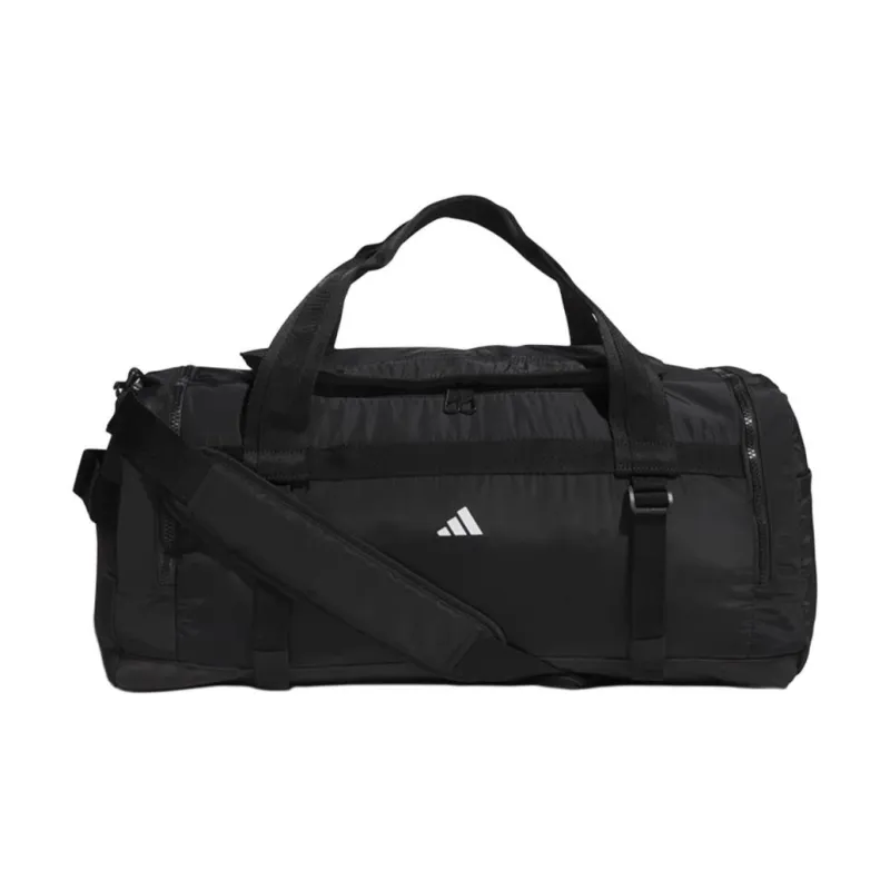 Adidas Recycled Polyester Portable One Shoulder Crossbody Gym Bag Medium Size Unisex Black-0