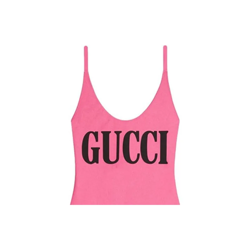 GUCCI One piece Swimsuit Women's Neon Pink-3