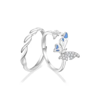 Chongqing Gold Store S925 Silver/Cubic Zirconia Rings Unisex