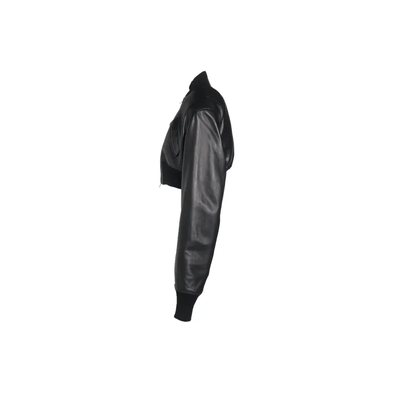 Yohji Yamamoto S'YTE Leather Jacket Women's Black-2