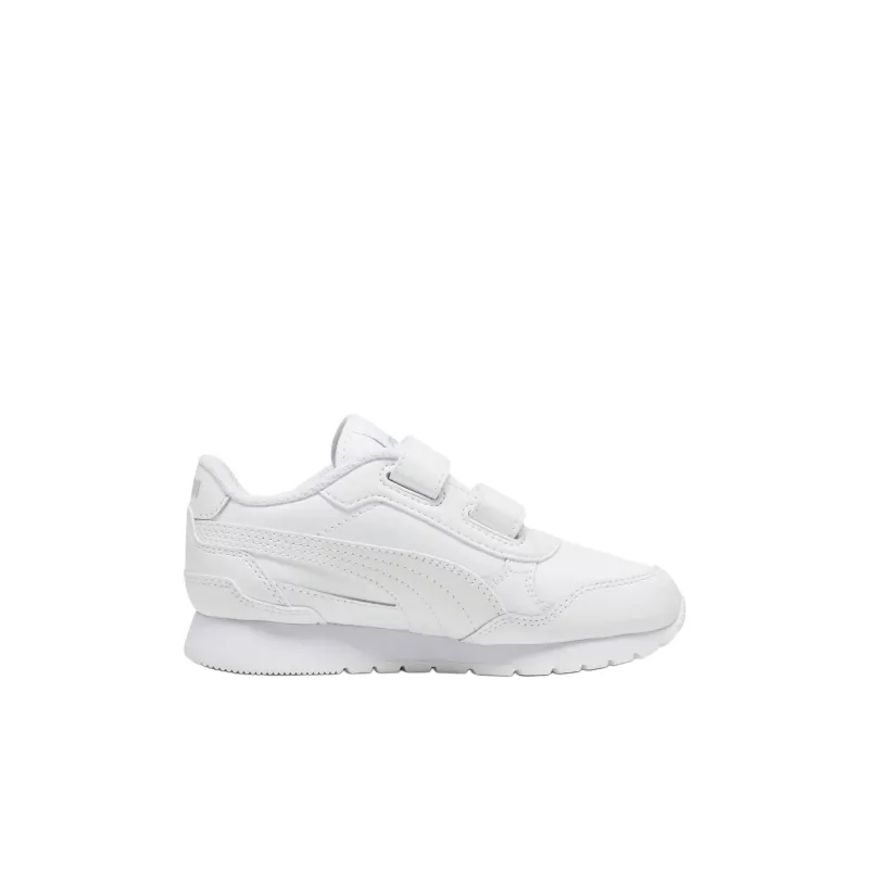 PUMA ST Runner V4 Anti Slip Wear Resistant Low Top Kids Lifestyle Shoes White Children Aged 3 7 Years Old-1