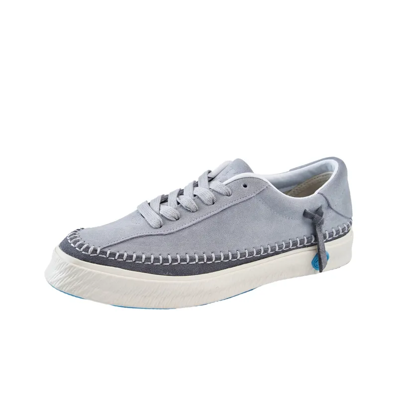 IT'S WEIRD Coverage Cushioning Wear Resistant Low Top Skateboard Shoes Unisex Gray-2