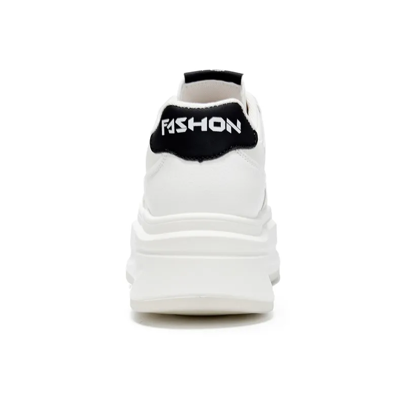 La Chapelle Cushioning Wear-Resistant Skateboard Shoes Women's Black White-4