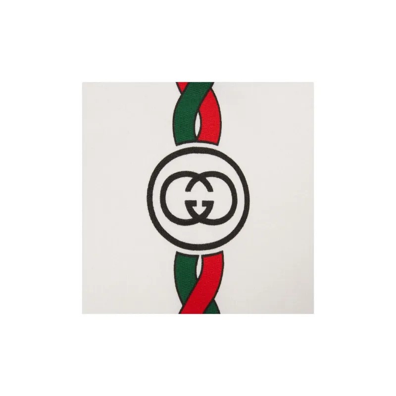 GUCCI Love Parade SS22 Knitted Sports Pants Men's White-5