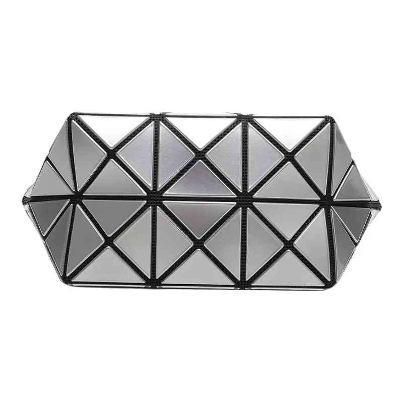 ISSEY MIYAKE Prism Nylon With Polyester Clutch Makeup Bag Women's Silver-3