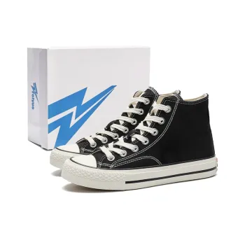 Feiyue Slip Resistant, Abrasion Resistant, Breathable, Lightweight High Top Canvas Shoes Unisex White