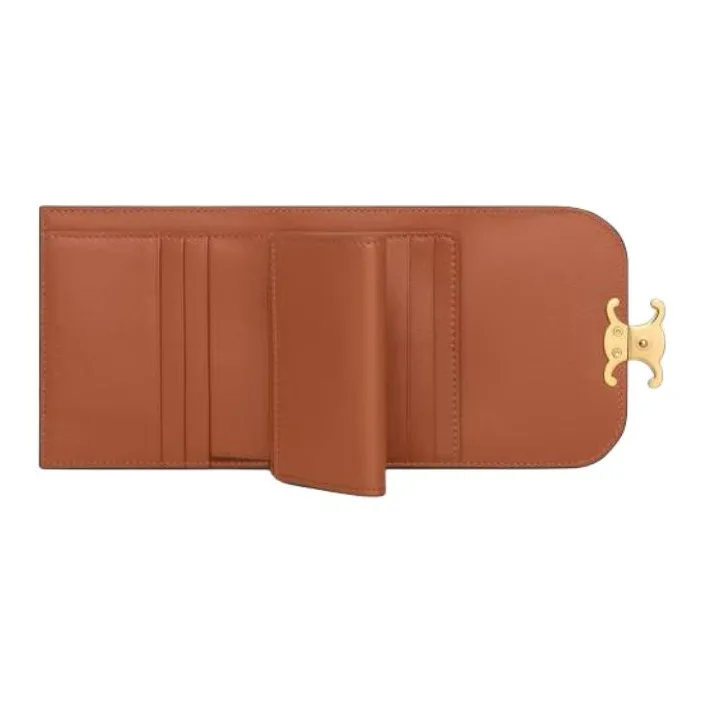 CELINE Calfskin Wallet Small Size Women's Multicolor-3