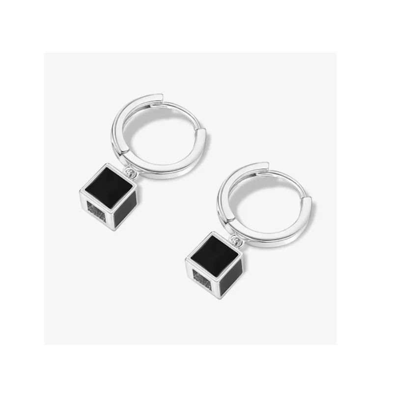 KING TAI FOOK 999 Fine Silver Resin Earrings Women's-3