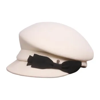 Peach Tea Wool Blend Top Hats Women's