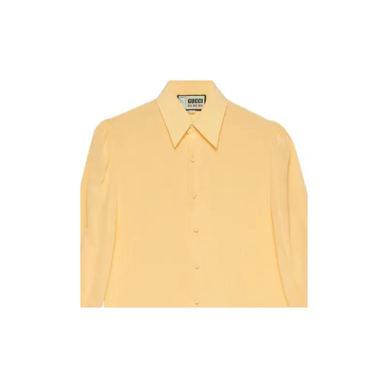 GUCCI Shirts Men Light Yellow-4