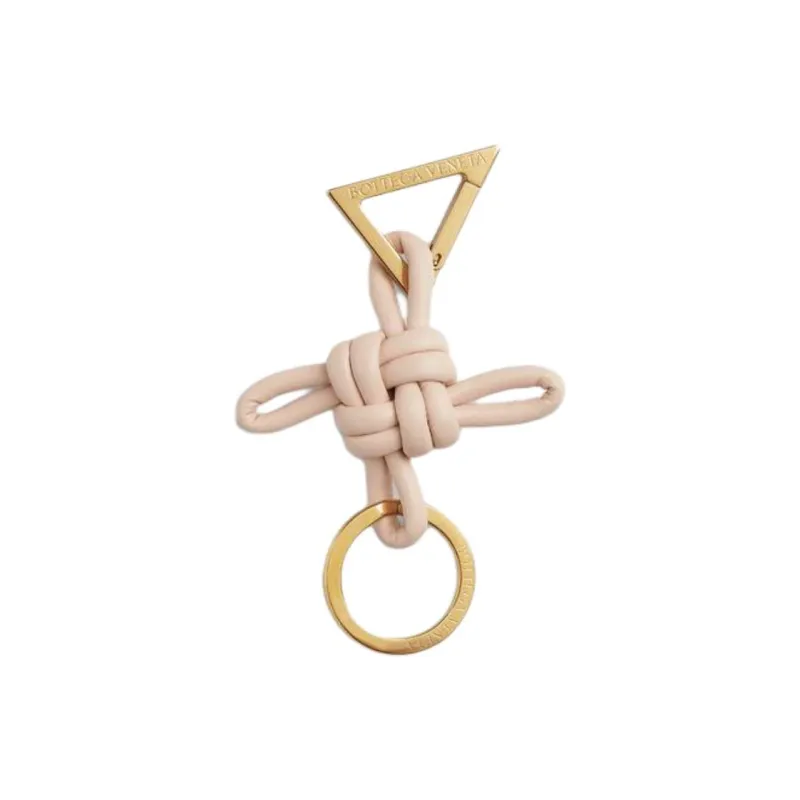 Bottega Veneta Leather, Lambskin Keychains Women's Light Pink-0