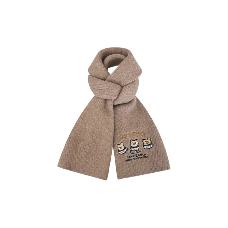 SLEEPYWALK Acrylic Knit Scarves Women's-11