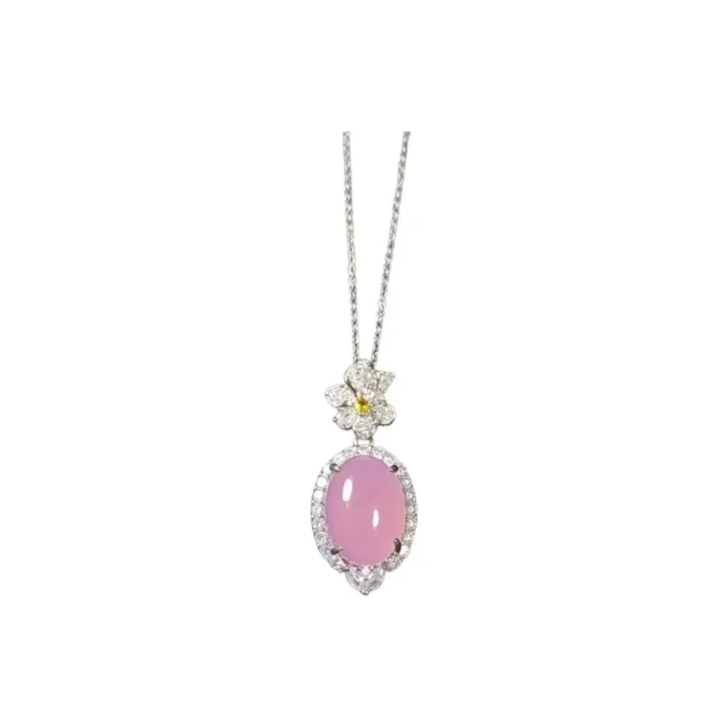 JUNWEN Chalcedony Necklaces Unisex-3