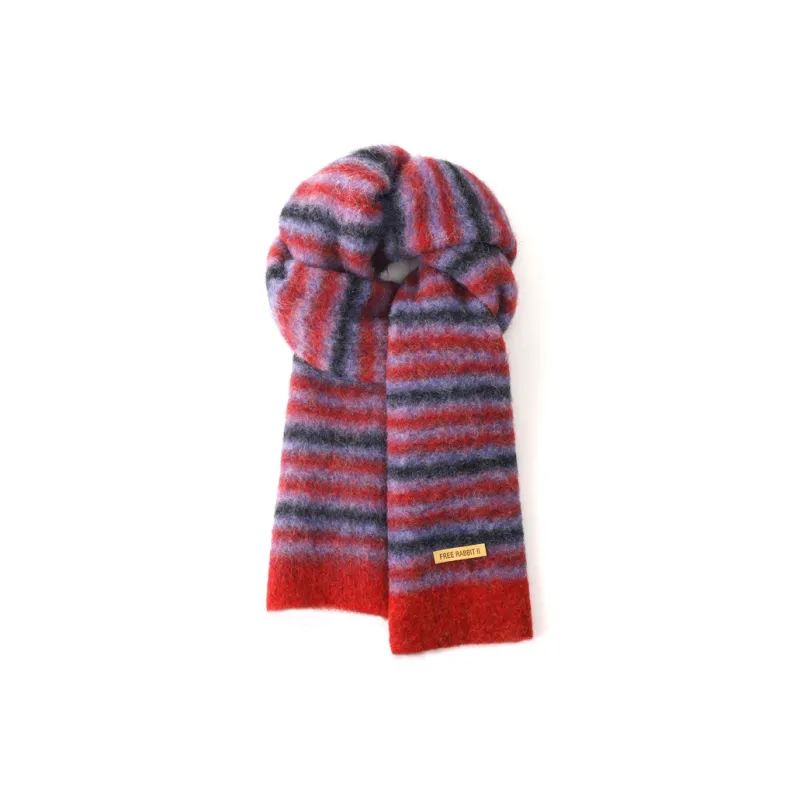FREE RABBITⅡ Wool Knit Scarves Unisex-0