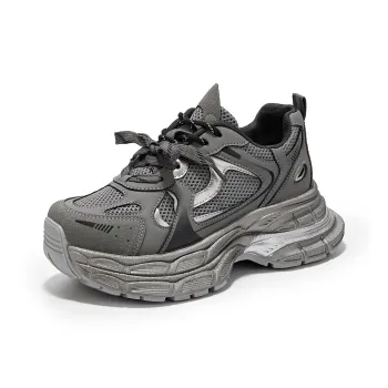 La Chapelle Low Top Chunky Sneakers Women's Gray
