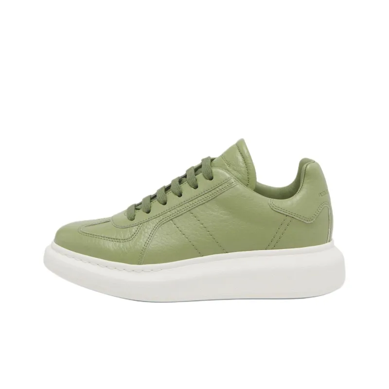 Alexander McQueen Oversized Low Top Casual Shoes Women's Olive-0