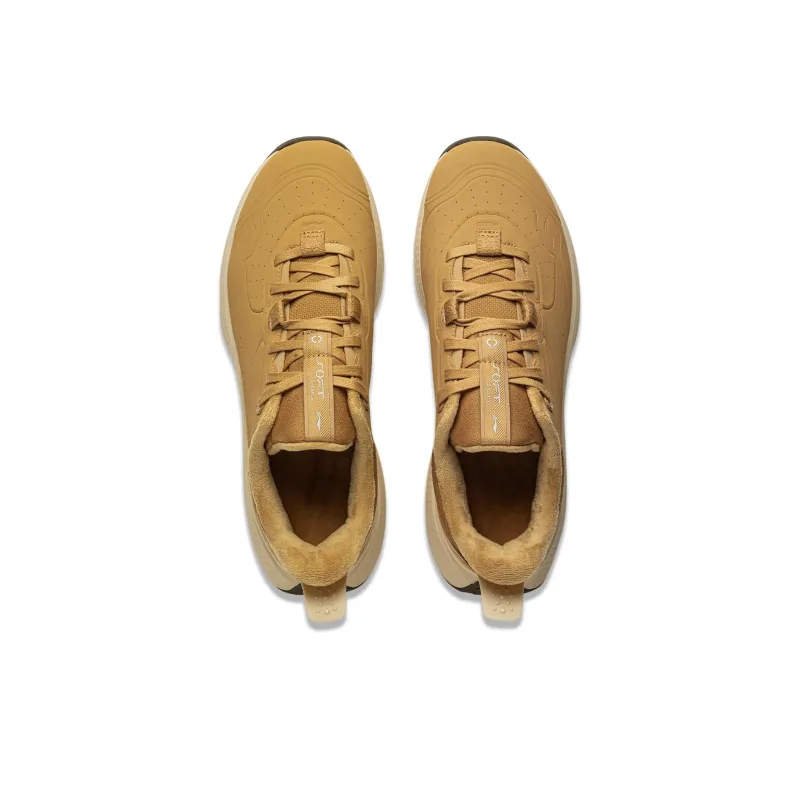 LiNing Sports Trend Series Slip Resistant Warm And Wear Resistant Low Top Casual Shoes Men's Curry Yellow-3