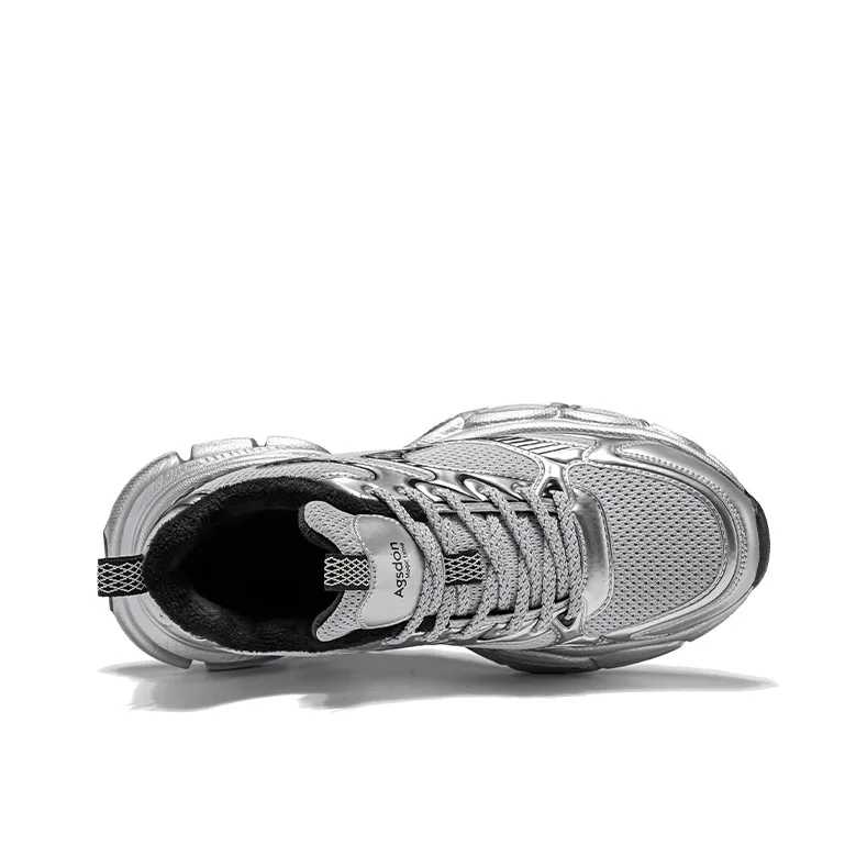 AGSDON Lightweight Height Increasing Thermal Low Top Chunky Sneakers Men's-8