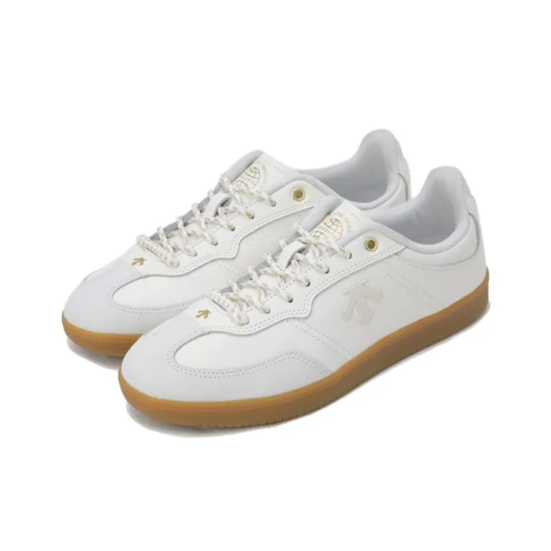 DESCENTE Edge Coat Anti Slip Wear Resistant Low Top Casual Shoes Unisex White-1