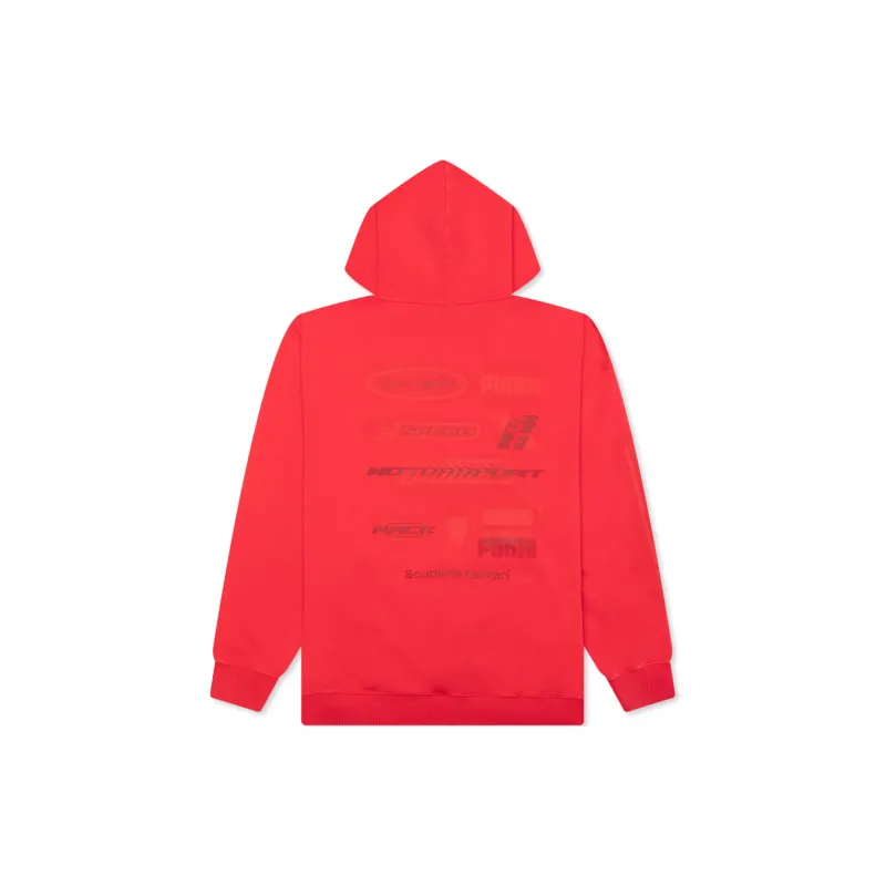 PUMA FERRARI RACE FW24 Sweatshirt Unisex Red-1