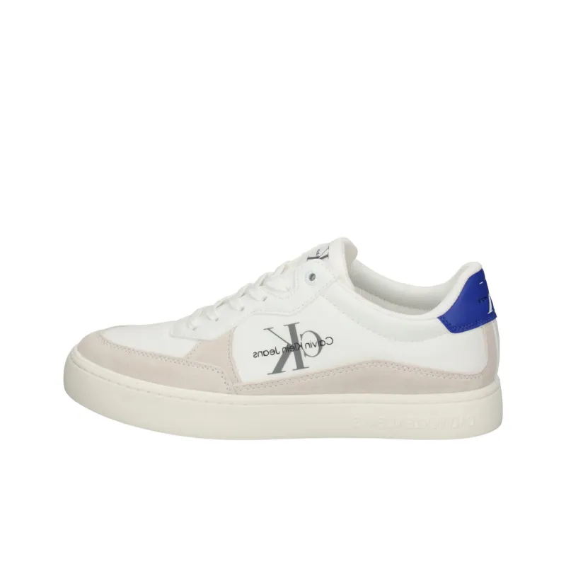 CKJ CALVIN KLEIN JEANS Low Top Skateboard Shoes Men's White-0