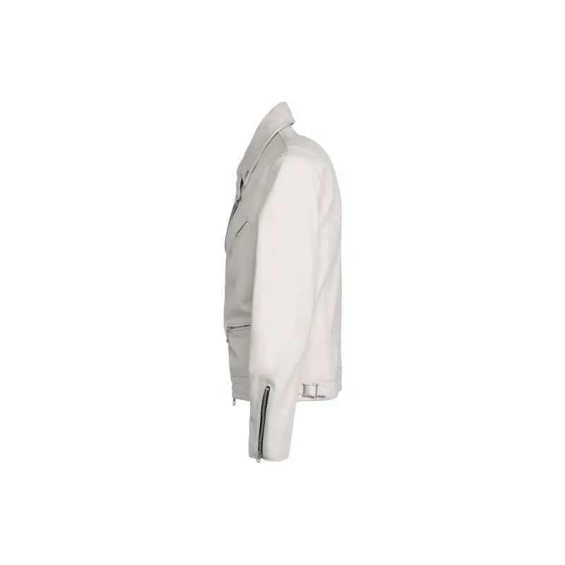 Yohji Yamamoto S'YTE Leather Jacket Unisex White-2