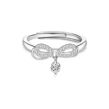 Floating Joy 925 Sterling Silver Zircon Rings Women's